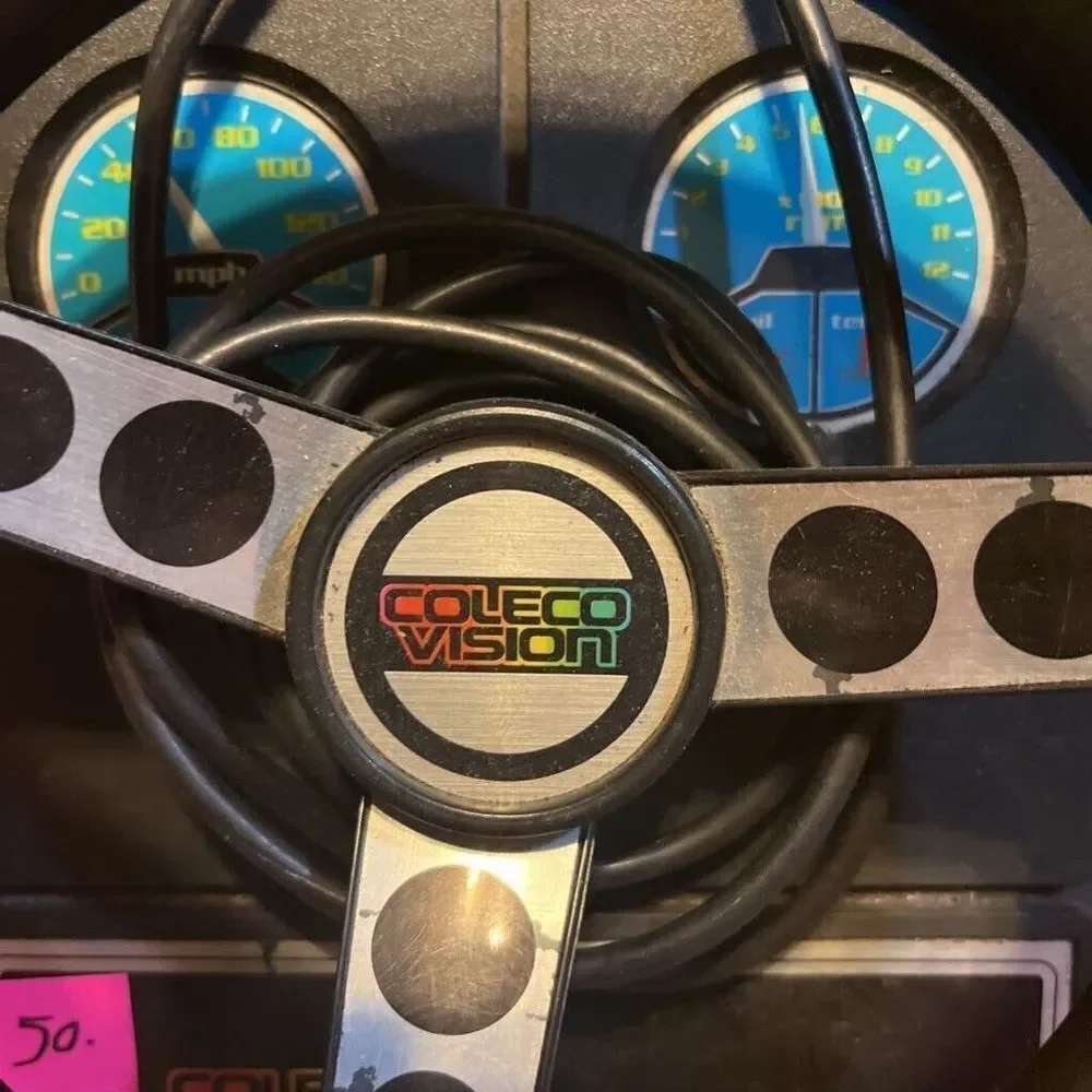Coleco Vision Expansion Module 2 Steering Wheel Video Games Consoles Not Tested - Picture 2 of 5